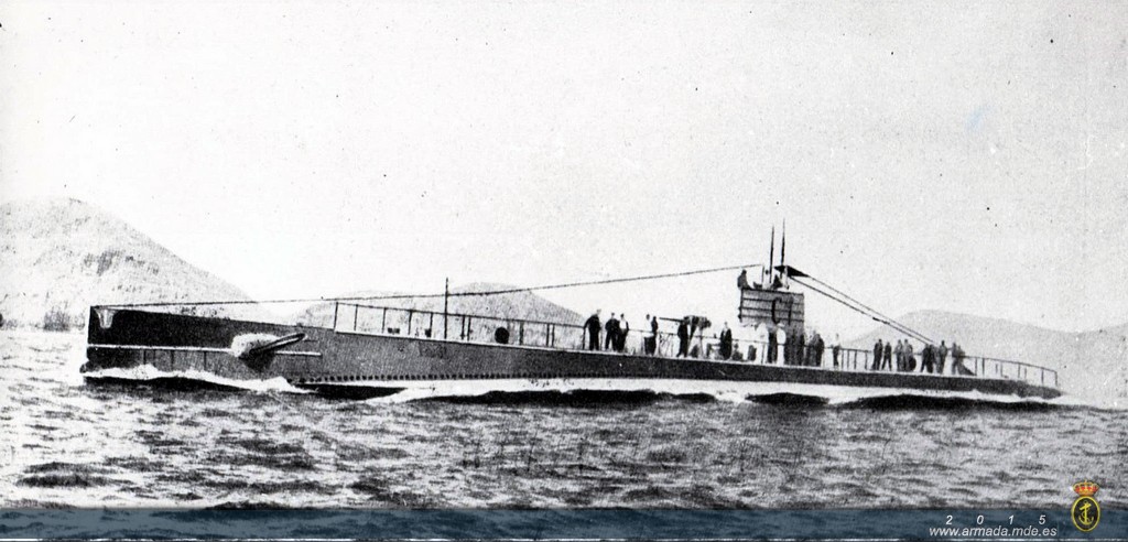 1927. SUBMARINO C-1,PRUEBAS PRELIMINARES DE MAR.